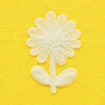 Schumacher 73480 Paley Embroidery Yellow fabric swatch