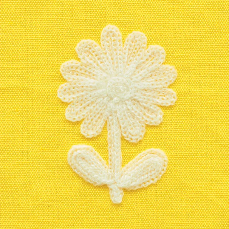 Schumacher 73480 Paley Embroidery Yellow fabric swatch