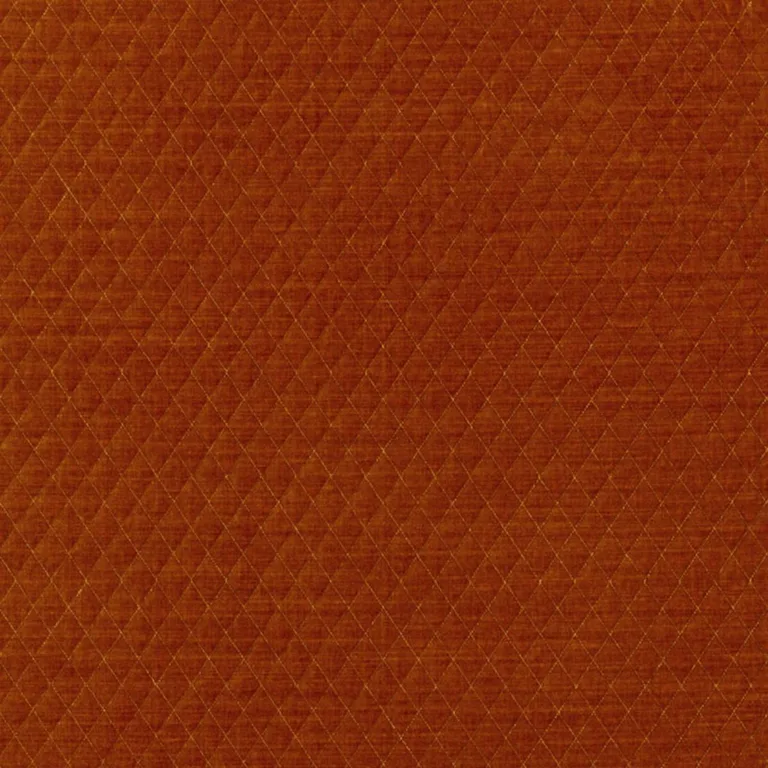 Schumacher 66925 Paley Quilted Velvet Chinese Orange fabric swatch