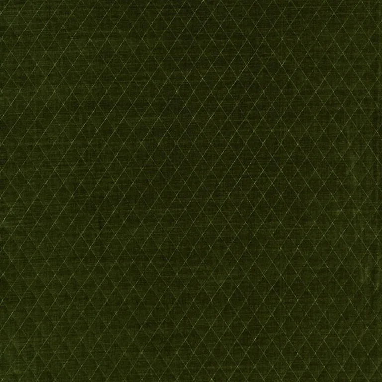 Schumacher 66923 Paley Quilted Velvet Loden fabric swatch