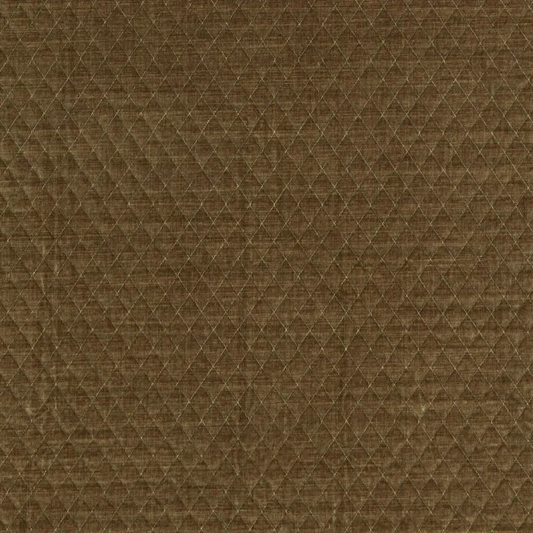 Schumacher 66921 Paley Quilted Velvet Praline fabric swatch