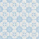 Schumacher 177601 Palisades Floret China Blue fabric swatch