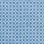Schumacher 177600 Palisades Floret Indigo fabric swatch
