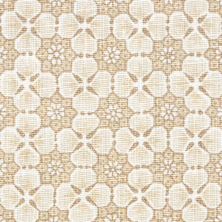 Schumacher 177603 Palisades Floret Neutral fabric swatch