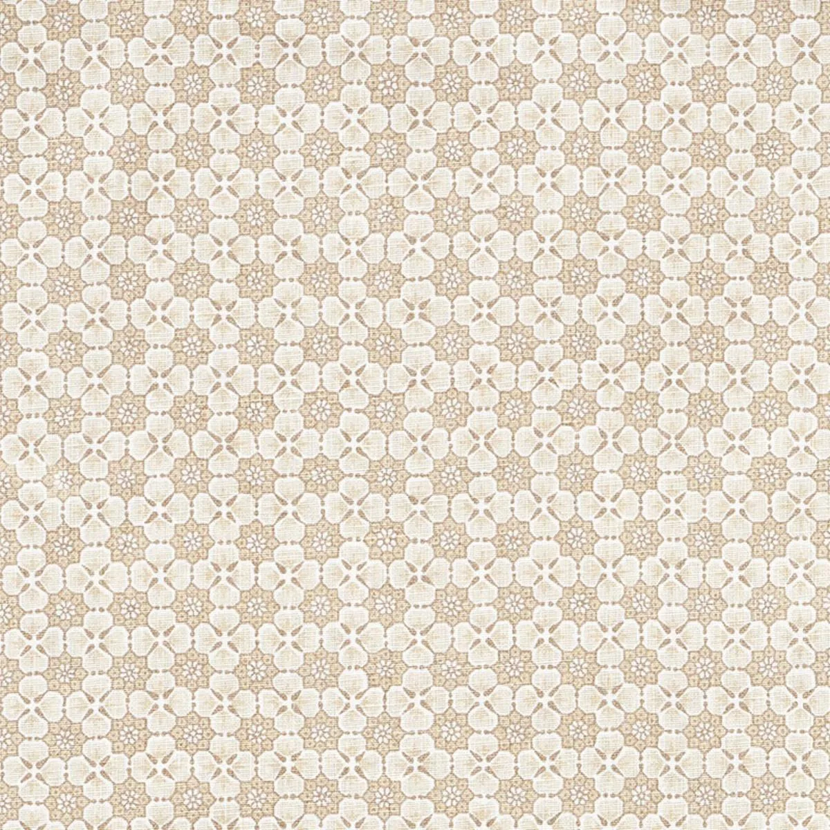 Schumacher 177603 Palisades Floret Neutral fabric swatch