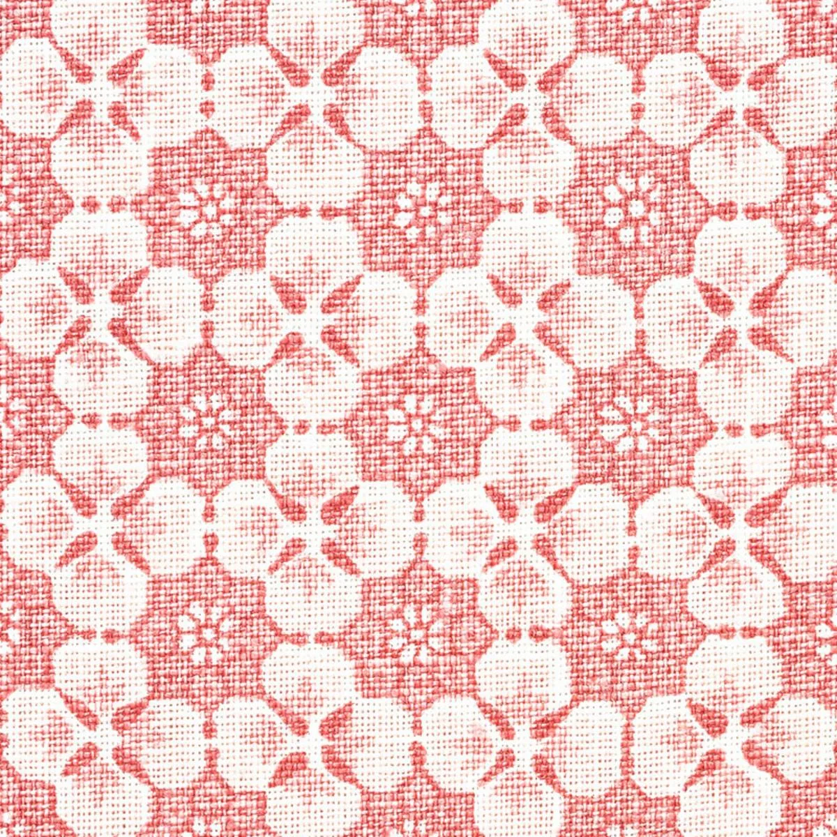 Schumacher 177602 Palisades Floret Pink fabric swatch