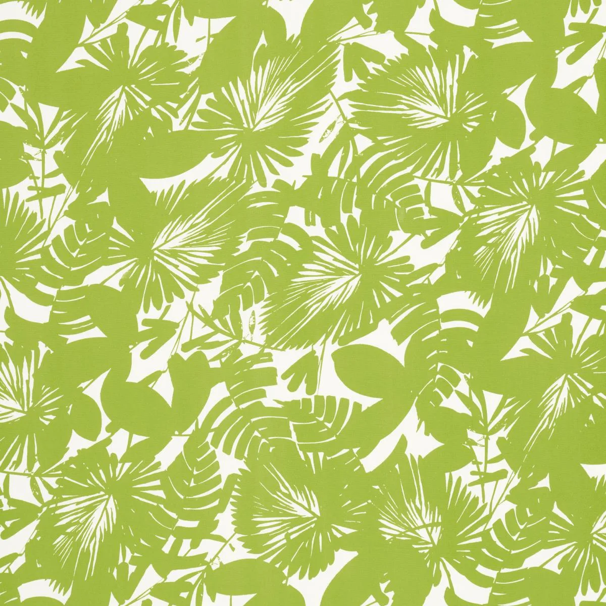 Schumacher 181071 Palisades Palm Indoor/Outdoor Fern fabric swatch