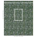 Schumacher 80620 Pallay Epingle Emerald fabric swatch