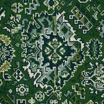 Schumacher 80620 Pallay Epingle Emerald fabric swatch