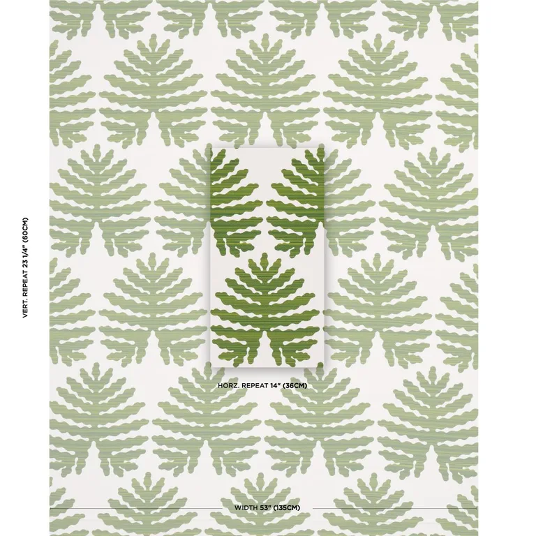 Schumacher 79181 Palma Sola Indoor/Outdoor Green fabric swatch
