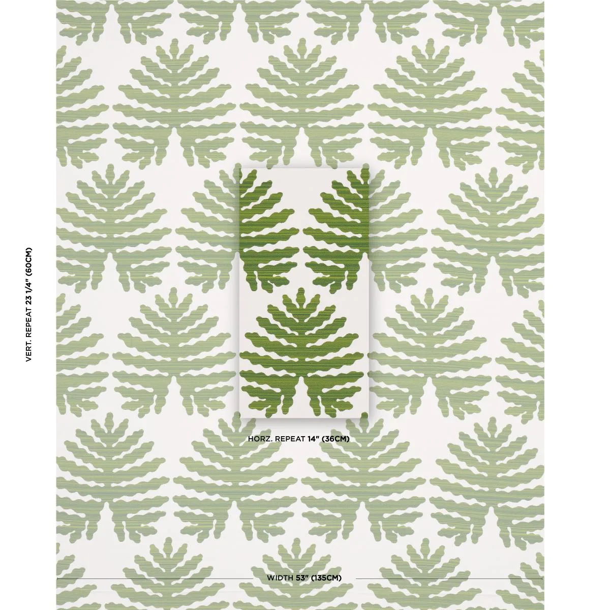 Schumacher 79181 Palma Sola Indoor/Outdoor Green fabric swatch