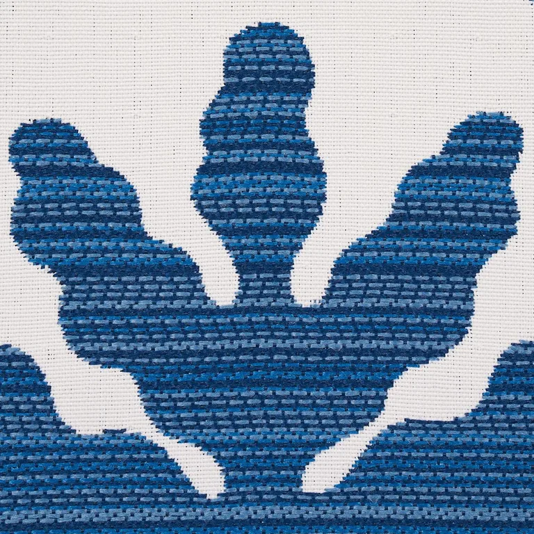 Schumacher 79180 Palma Sola Indoor/Outdoor Navy fabric swatch