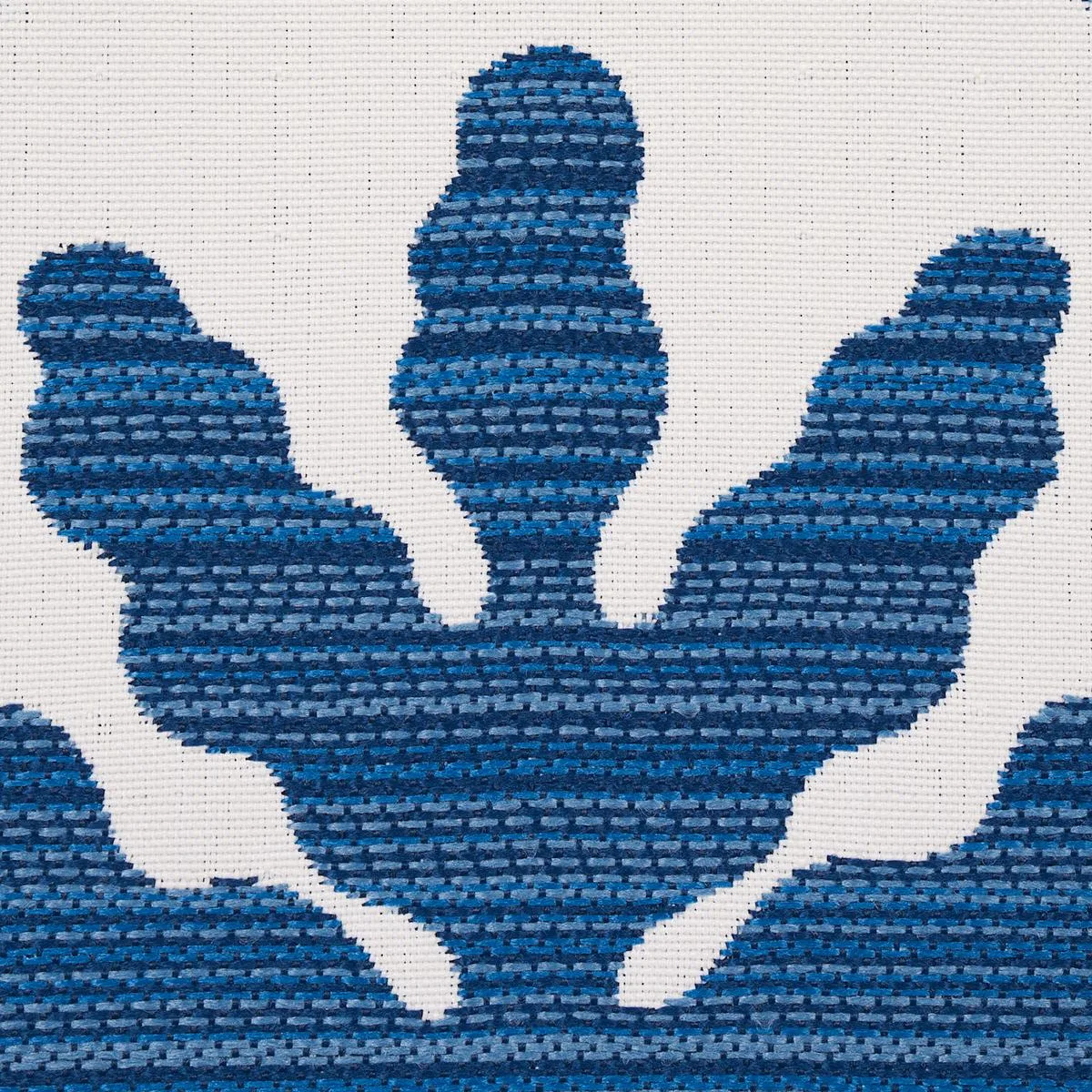 Schumacher 79180 Palma Sola Indoor/Outdoor Navy fabric swatch