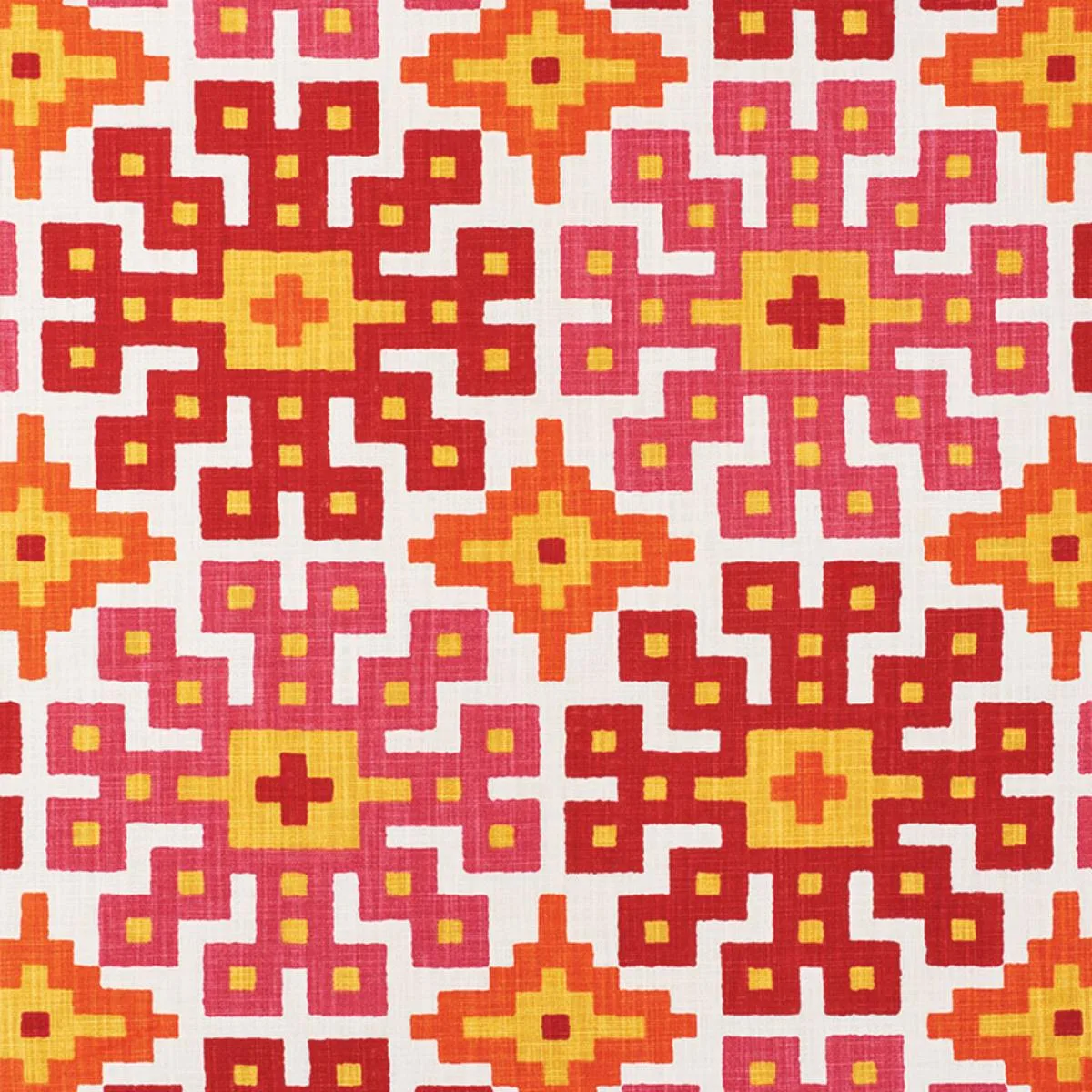 Schumacher 177453 Palmetto Print Tropical fabric swatch