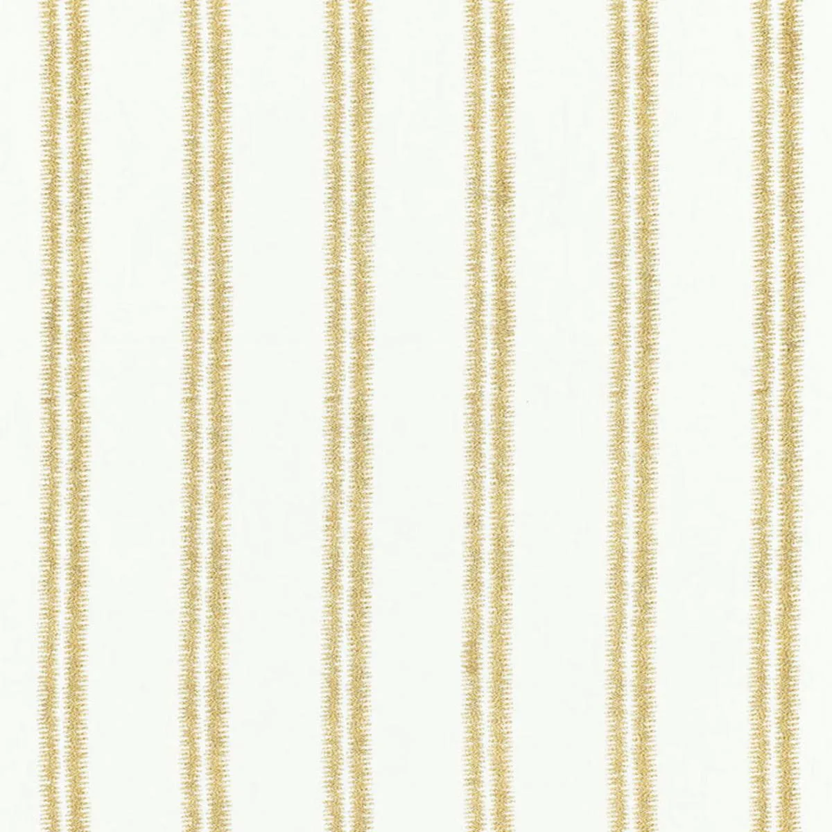 Schumacher 68792 Paloma Embroidery Gilt fabric swatch