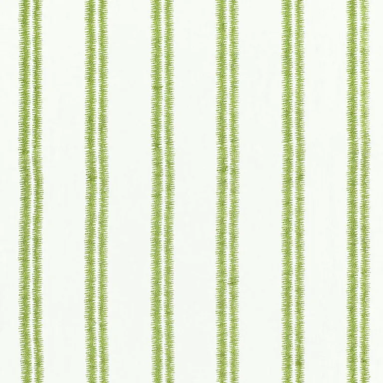 Schumacher 68791 Paloma Embroidery Grass fabric swatch