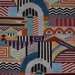 Schumacher 79290 Palomar Hand Woven Brocade Multi fabric swatch