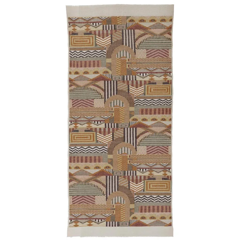 Schumacher 79291 Palomar Hand Woven Brocade Toffee fabric swatch