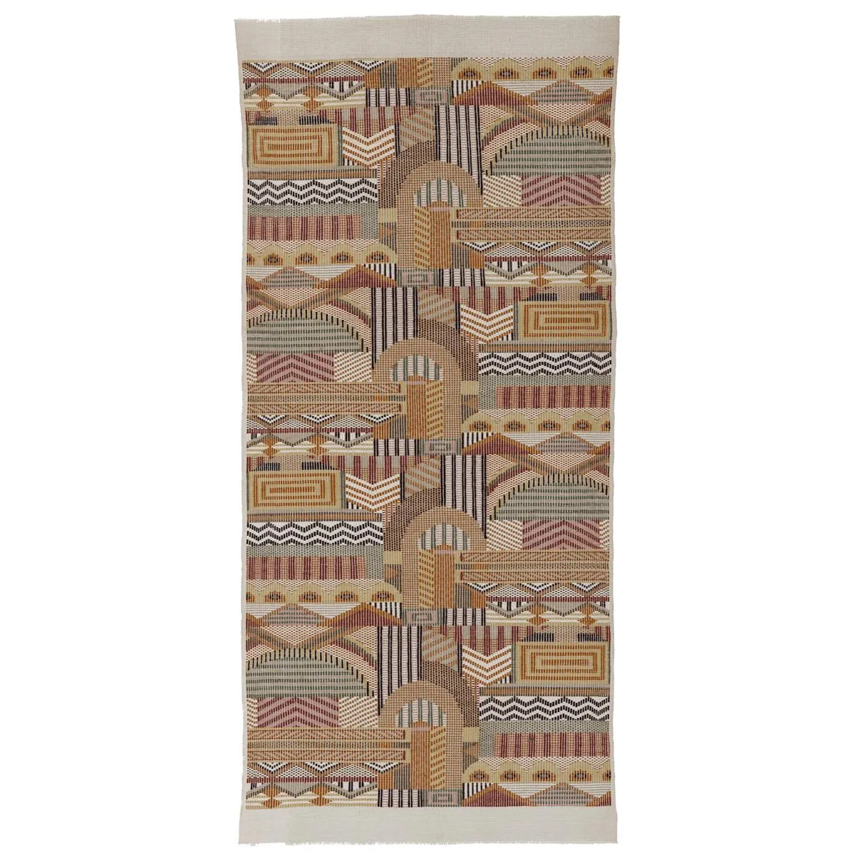 Schumacher 79291 Palomar Hand Woven Brocade Toffee fabric swatch