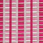Schumacher 78821 Palopo Hand Woven Stripe Flamingo fabric swatch