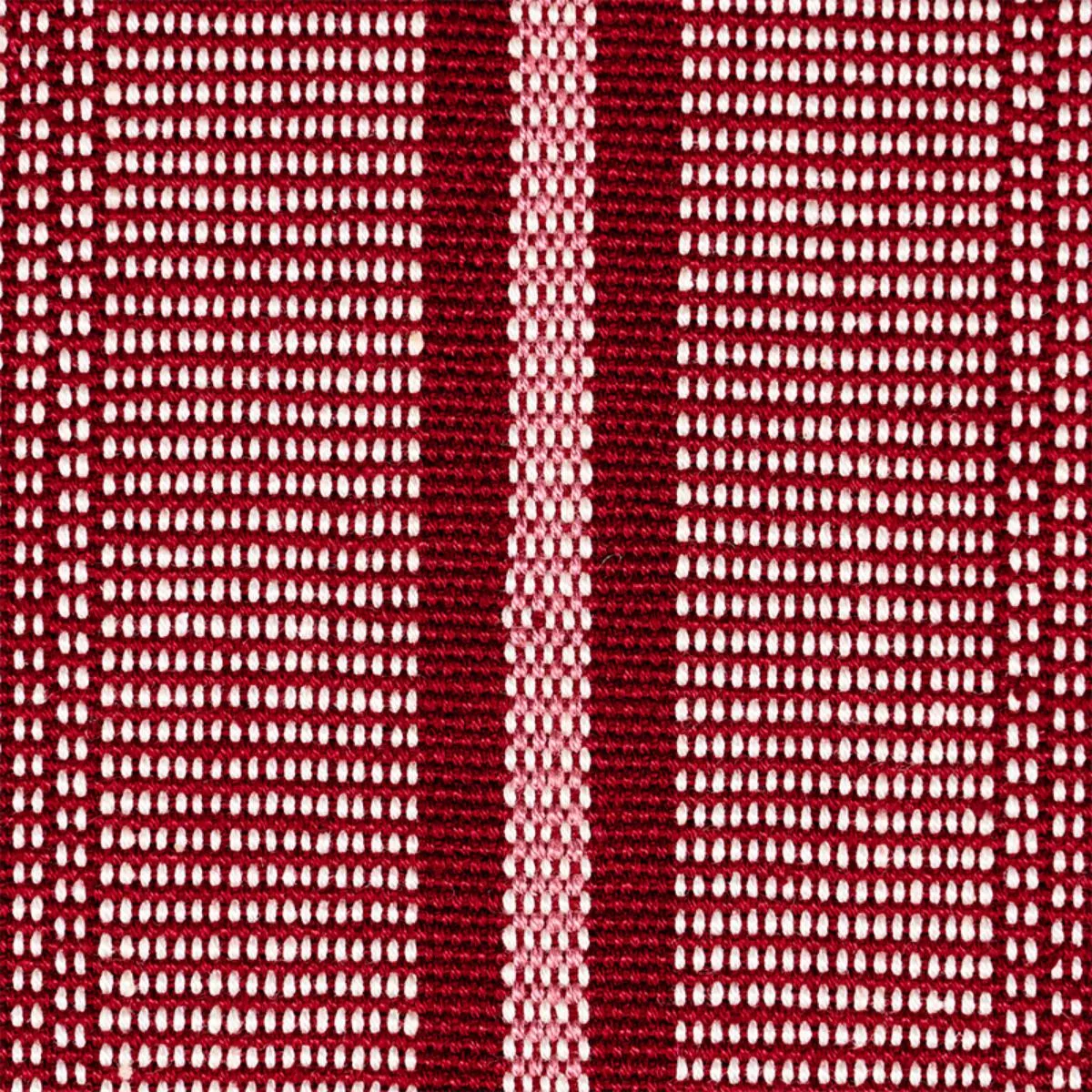 Schumacher 78850 Panan Hand Woven Stripe Claret fabric swatch