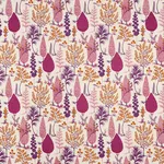Schumacher 74171 Pandora Embroidery Aubergine fabric swatch