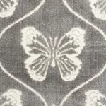 Schumacher 72961 Papillon Velvet Pewter fabric swatch