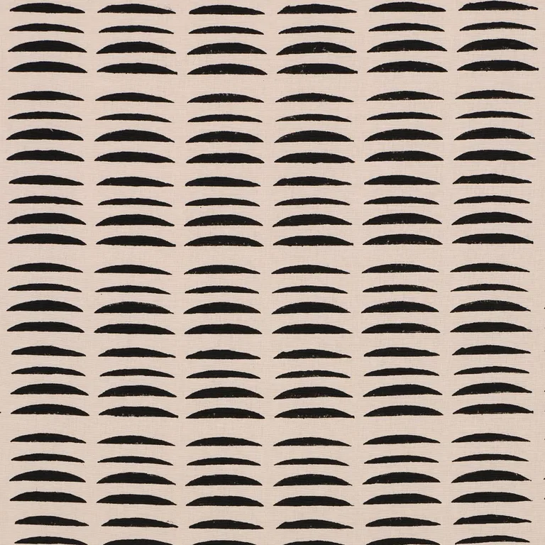 Schumacher 182471 Parable Hand Block Charcoal fabric swatch