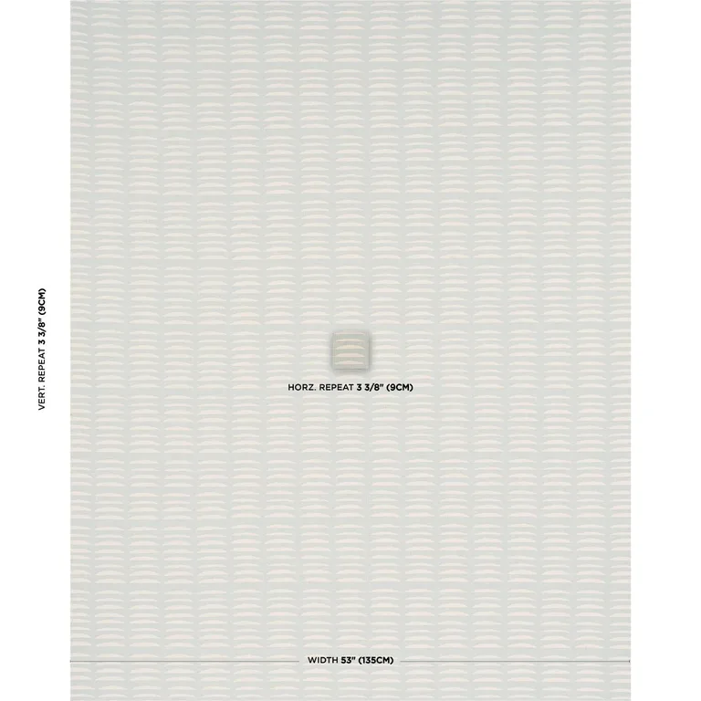 Schumacher 182470 Parable Hand Block Ice fabric swatch