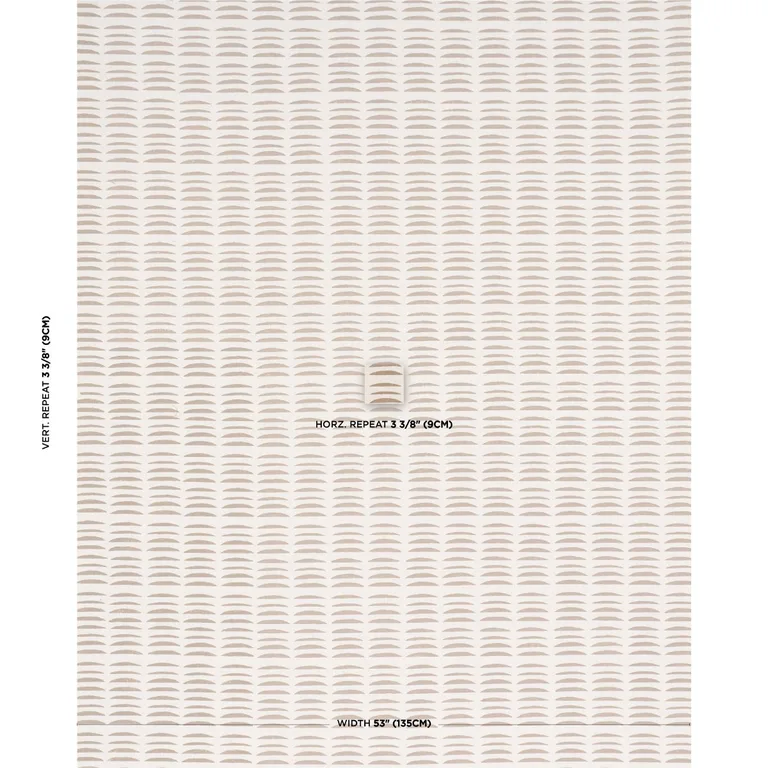 Schumacher 182472 Parable Hand Block Sand fabric swatch