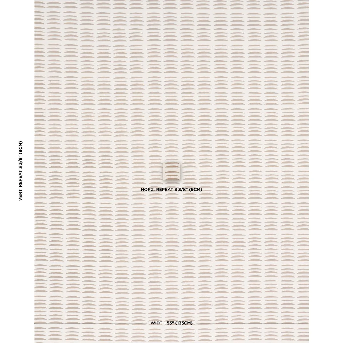Schumacher 182472 Parable Hand Block Sand fabric swatch