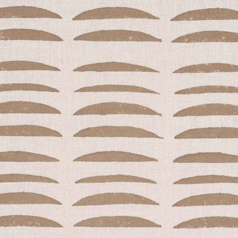Schumacher 182472 Parable Hand Block Sand fabric swatch