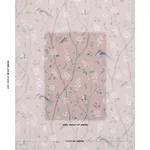 Schumacher 183031 Paradise Birds Blush fabric swatch