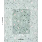 Schumacher 183030 Paradise Birds Mineral fabric swatch