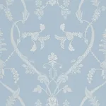 Schumacher 68620 Parc Monceau Ciel fabric swatch