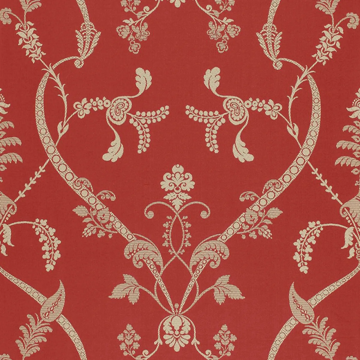 Schumacher 68622 Parc Monceau Grenadine fabric swatch