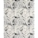 Schumacher 83181 Parrots Moderne Dove fabric swatch