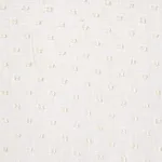 Schumacher 16441 Parseme Embroidered Sheer Antique Ecru fabric swatch
