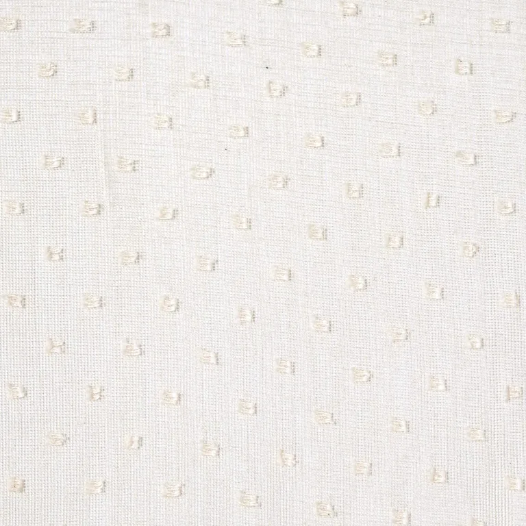 Schumacher 16441 Parseme Embroidered Sheer Antique Ecru fabric swatch