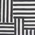 Schumacher 183170 Parson's Stripe Hand Print Carbon fabric swatch
