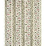 Schumacher 182711 Parvati Floral Stripe Petal fabric swatch