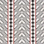 Schumacher 80650 Parvin Velvet Black And Ivory fabric swatch