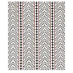 Schumacher 80650 Parvin Velvet Black And Ivory fabric swatch