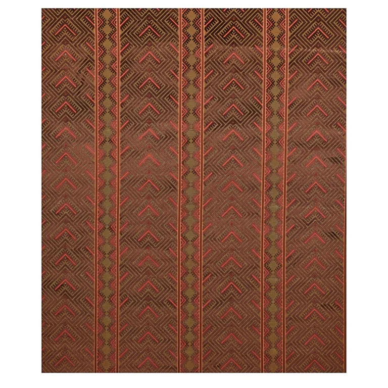 Schumacher 80652 Parvin Velvet Copper fabric swatch