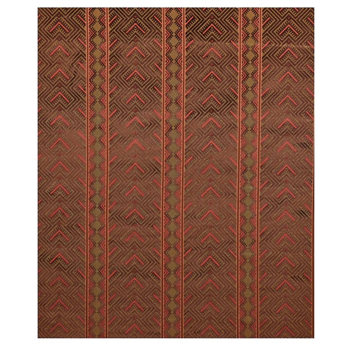 Schumacher 80652 Parvin Velvet Copper fabric swatch