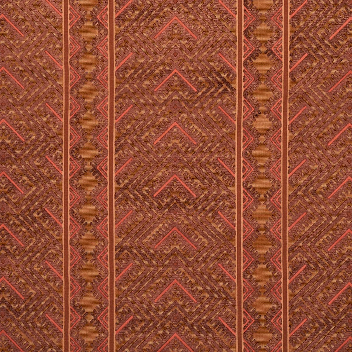 Schumacher 80652 Parvin Velvet Copper fabric swatch