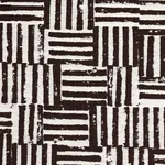 Schumacher 83820 Patchwork Cacao fabric swatch