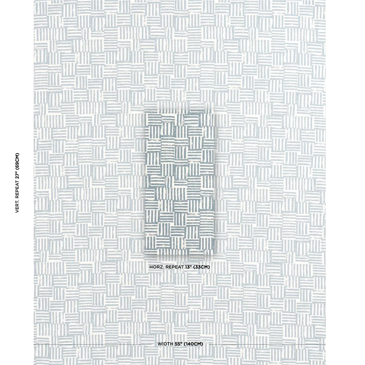 Schumacher 83822 Patchwork Ocean fabric swatch