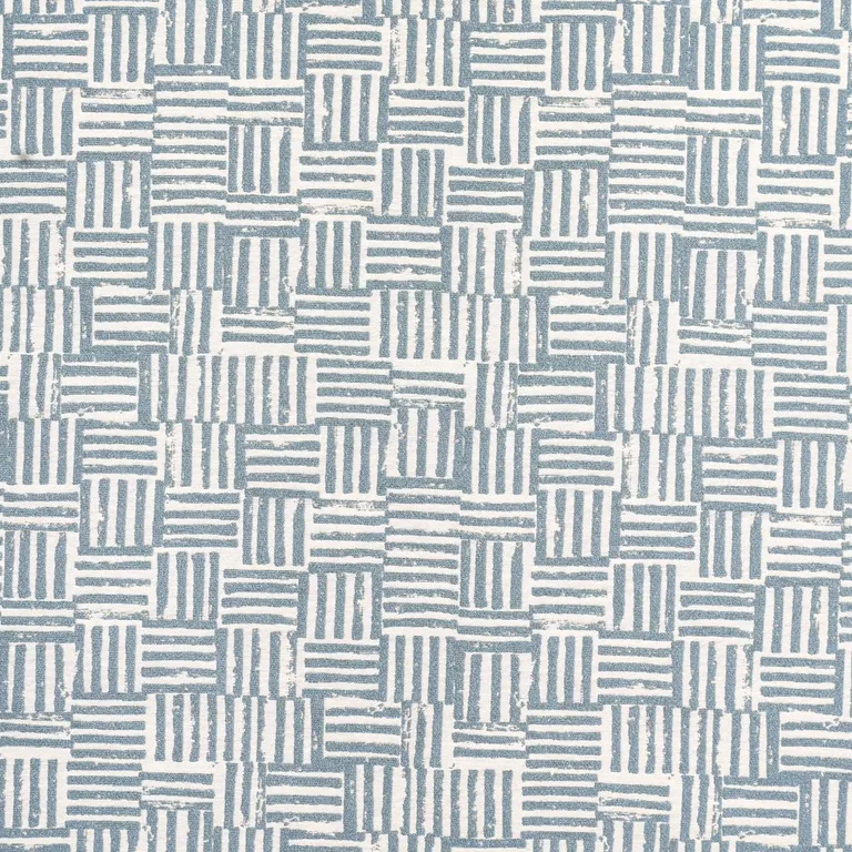 Schumacher 83822 Patchwork Ocean fabric swatch
