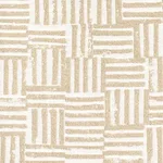 Schumacher 83821 Patchwork Sand fabric swatch
